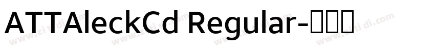 ATTAleckCd Regular字体转换 ATTAleckCd Regular字体转换